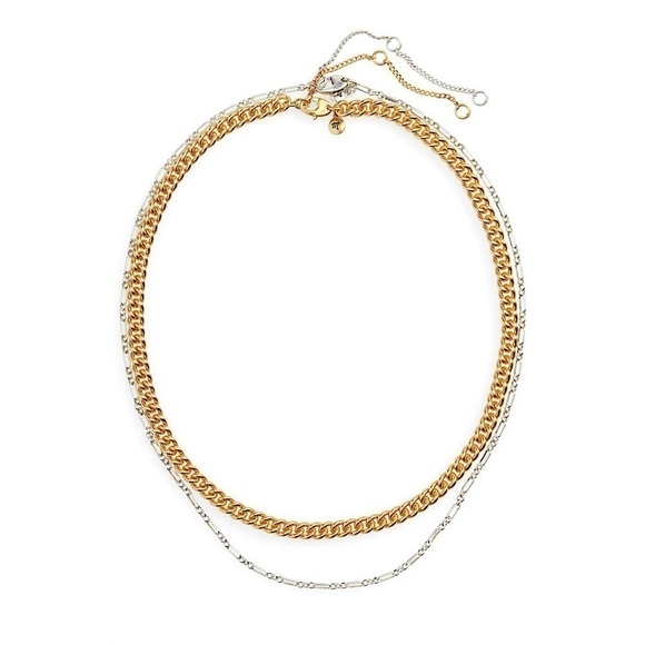 Madewell Mixed Metal Chain Necklace Set - Picture 3 of 13